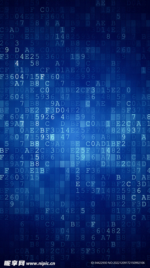 蓝色数字科技背景