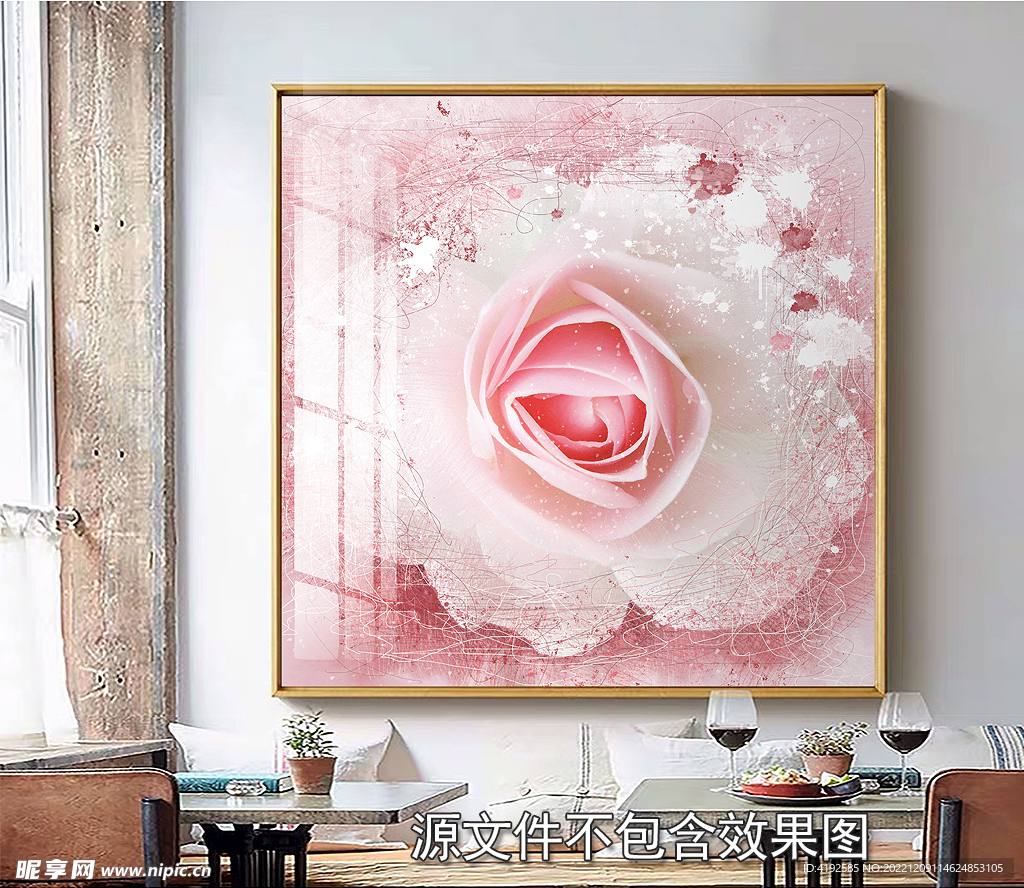 玫瑰装饰画