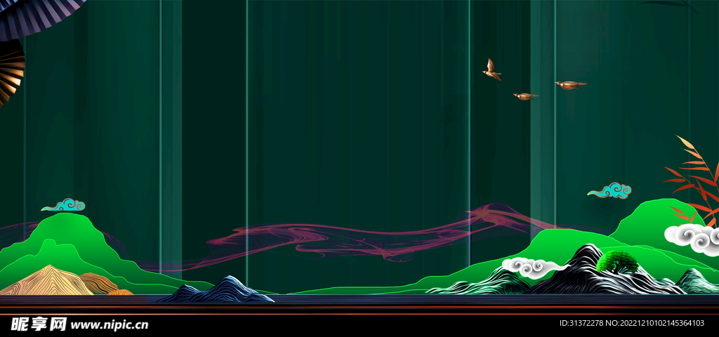 国潮祥云设计图片