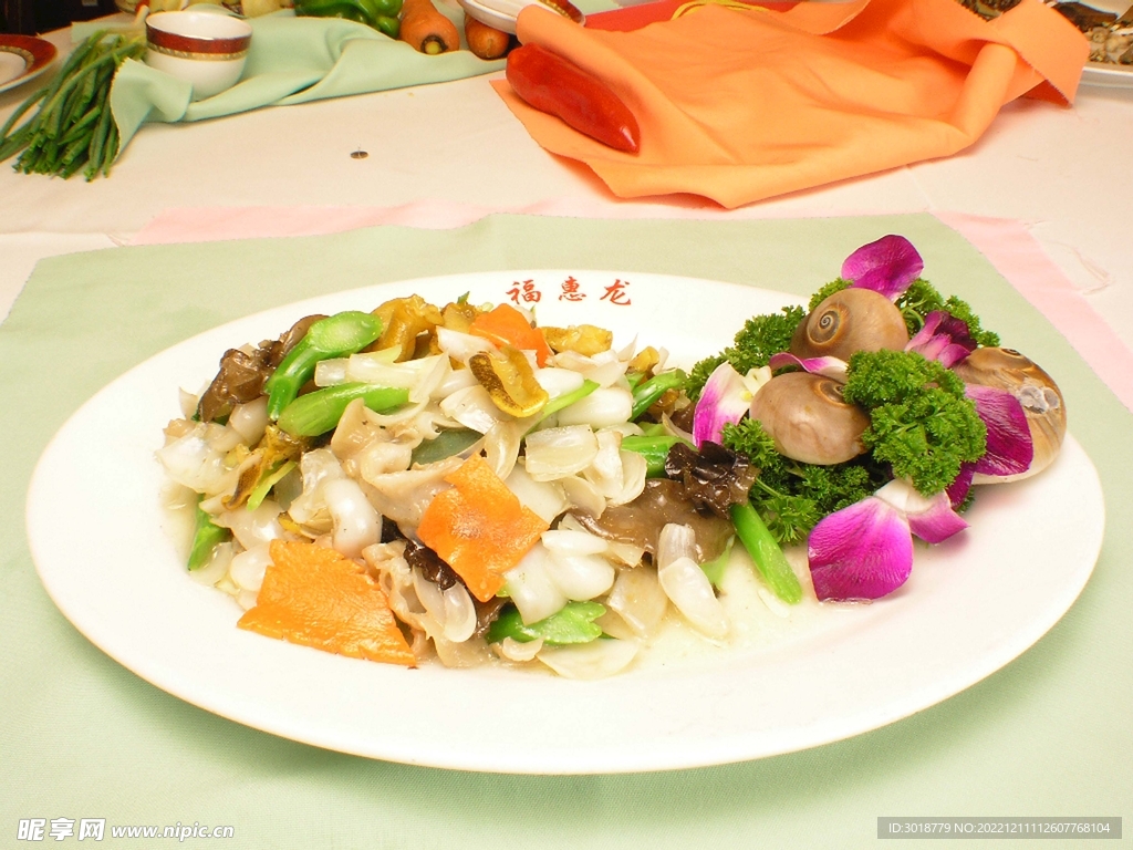 双贝百合炒芦笋