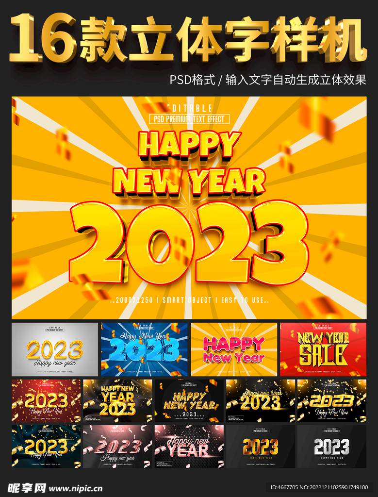 16款立体字样机