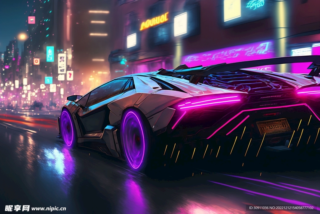 朋克风超跑高清壁纸