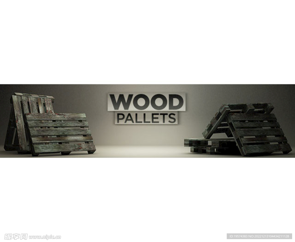 C4D模型叉车托盘