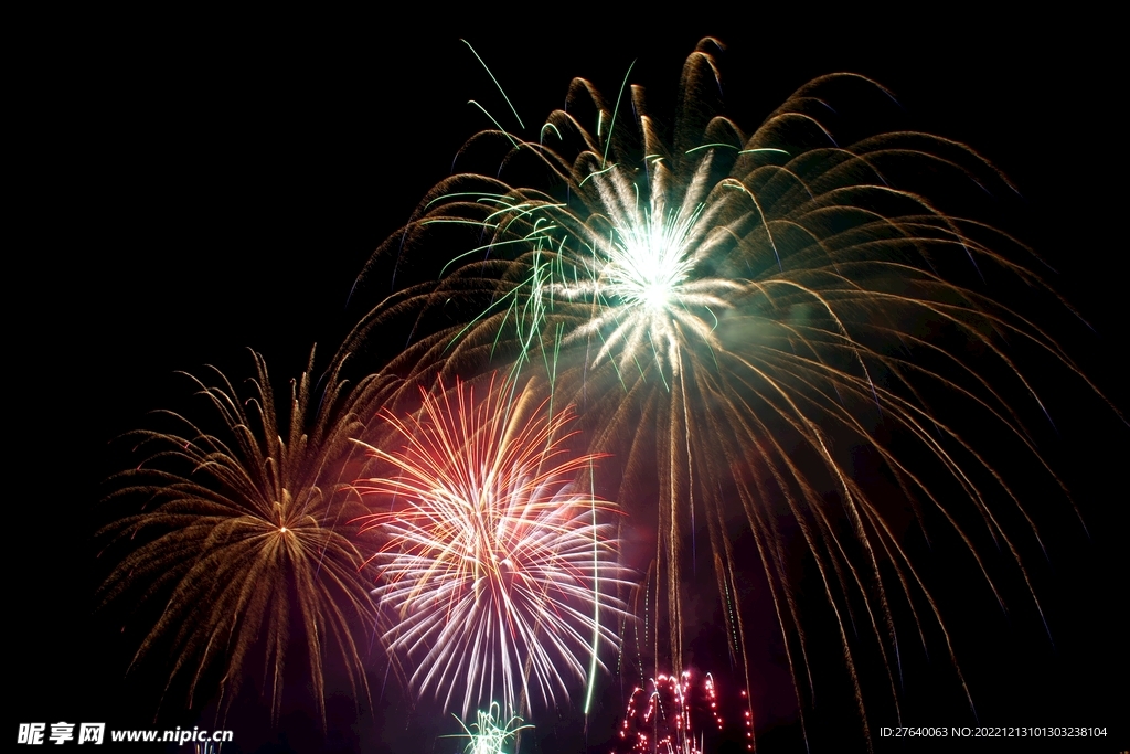 烟花夜空素材图片
