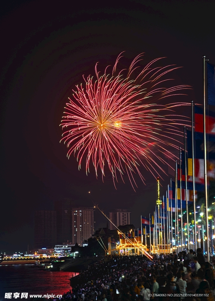 烟花夜空素材图片