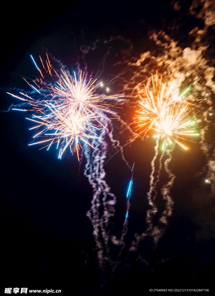 烟花夜空素材图片