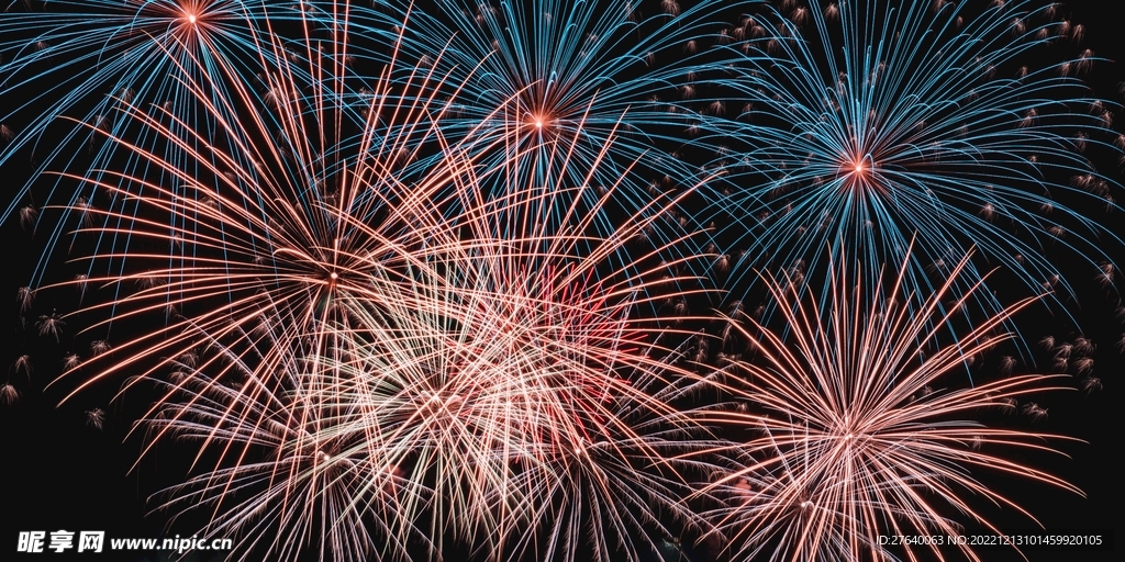 烟花夜空素材图片