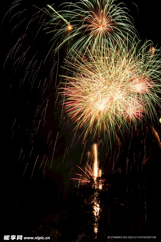 烟花夜空素材图片