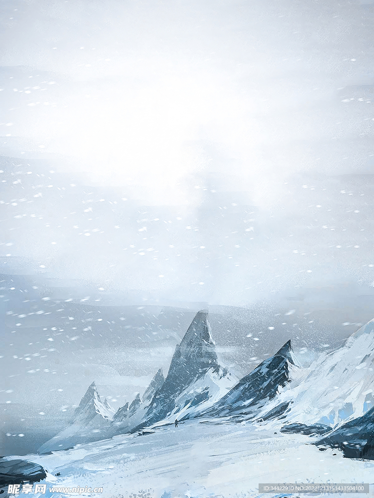 雪山背景