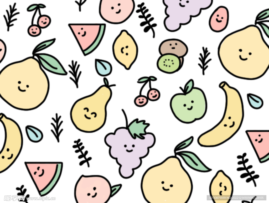 可爱元素小插画