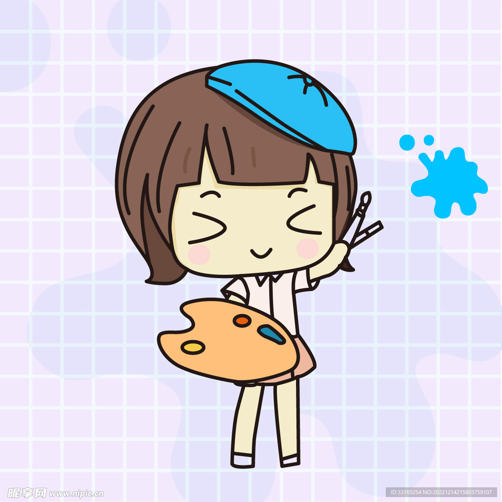 拿画笔的小画家