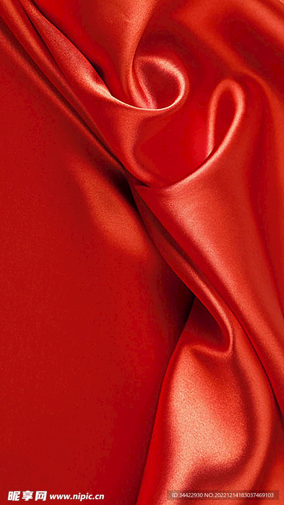红色丝绸