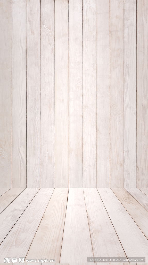 浅色空间立体木板