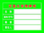 定置化管理牌板