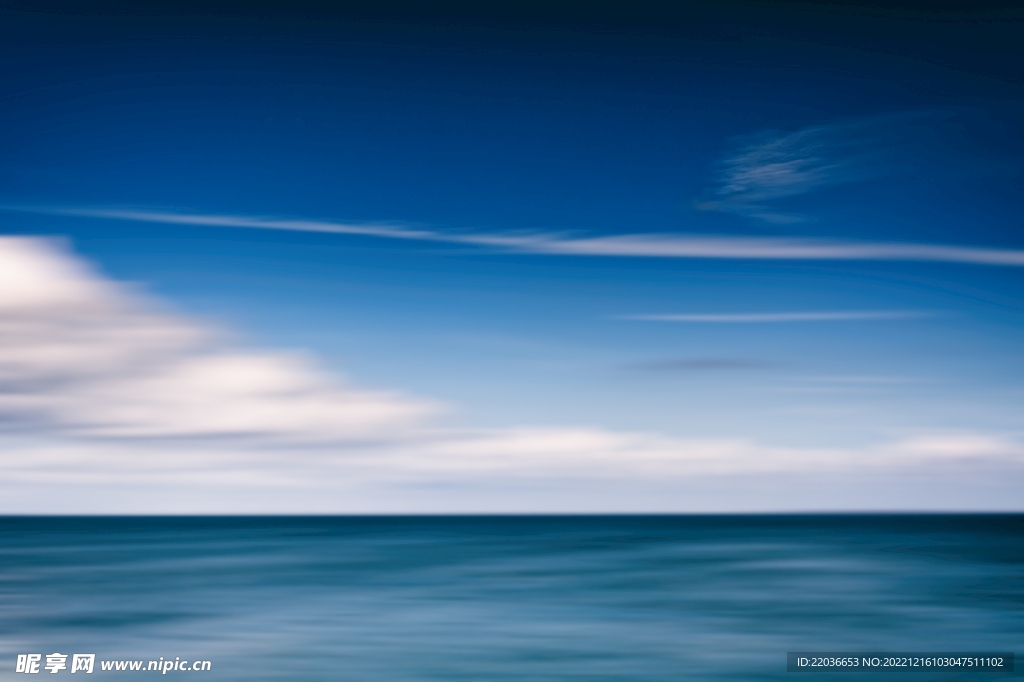 蓝色大海天际