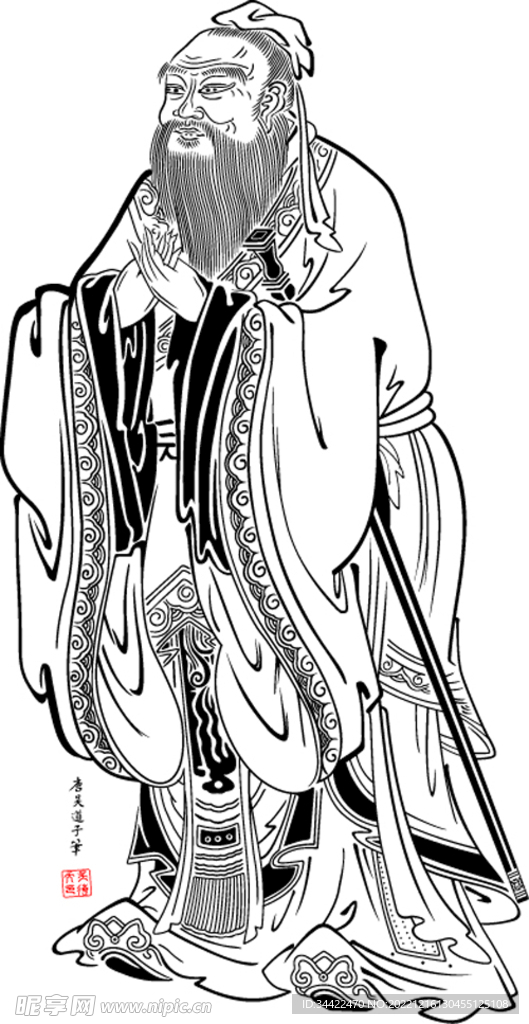 孔子画像