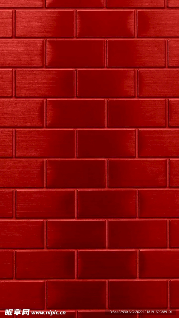 红色墙砖背景