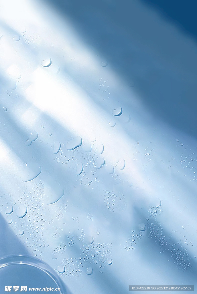 蓝色水珠背景