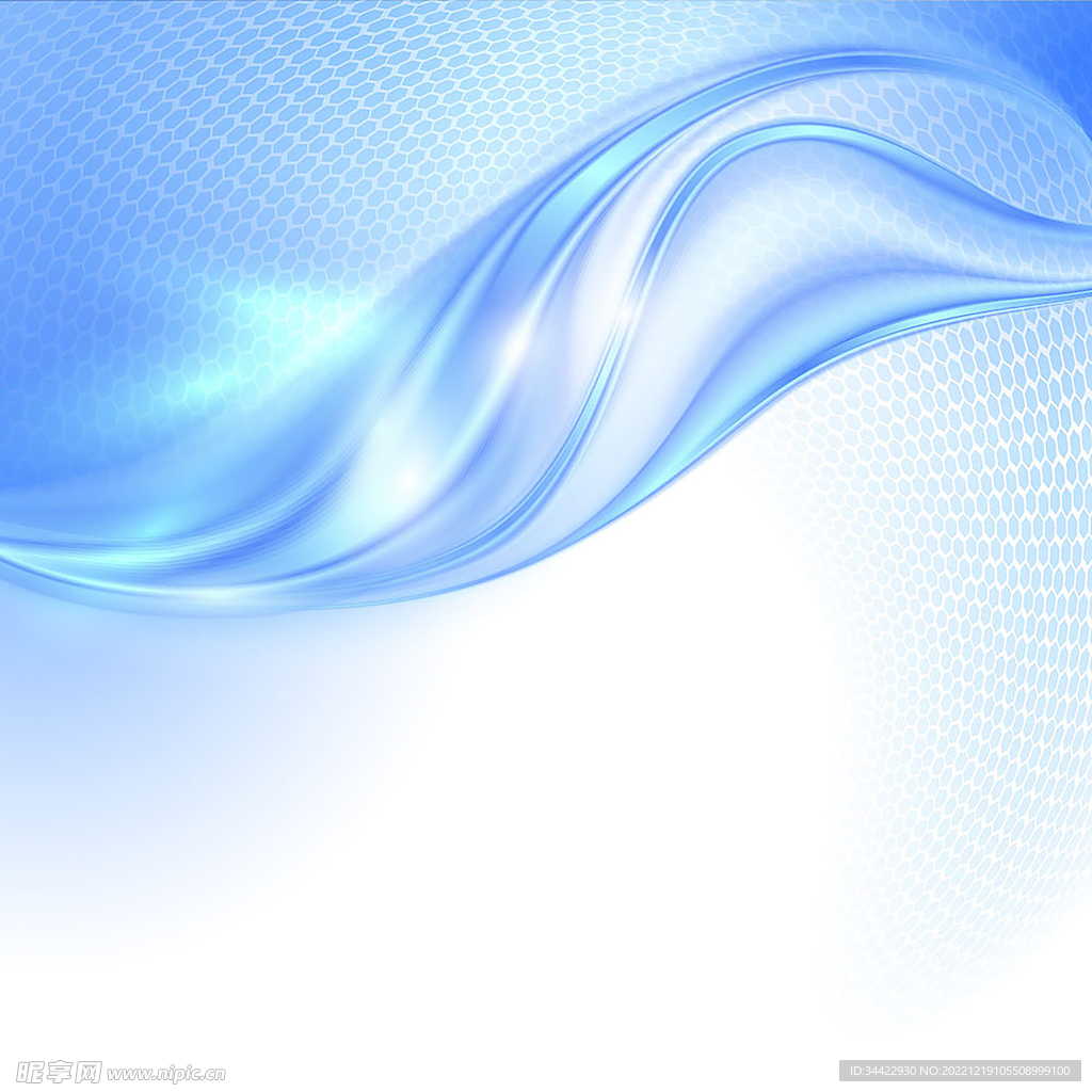 梦幻蓝色炫光背景