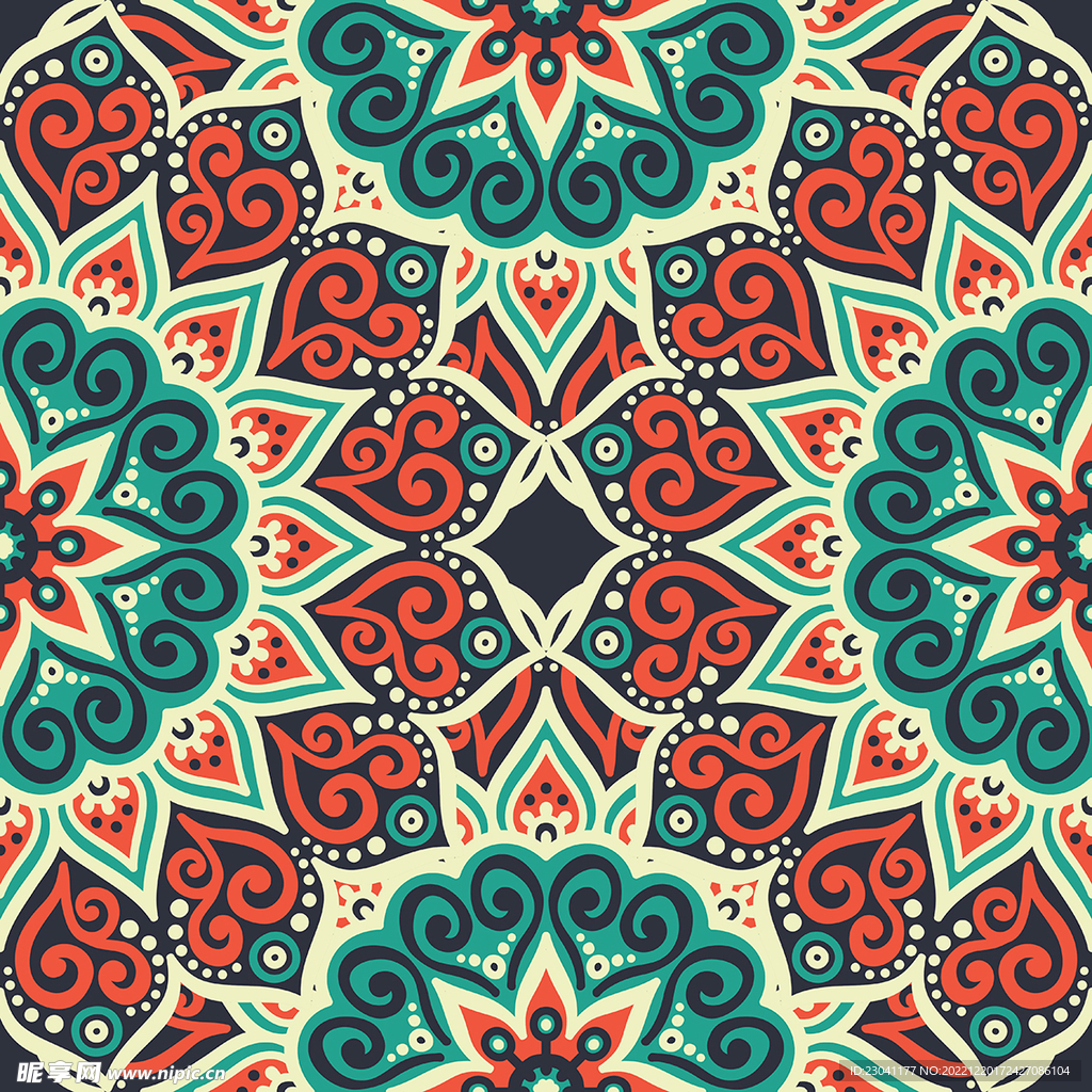 民族风几何图案