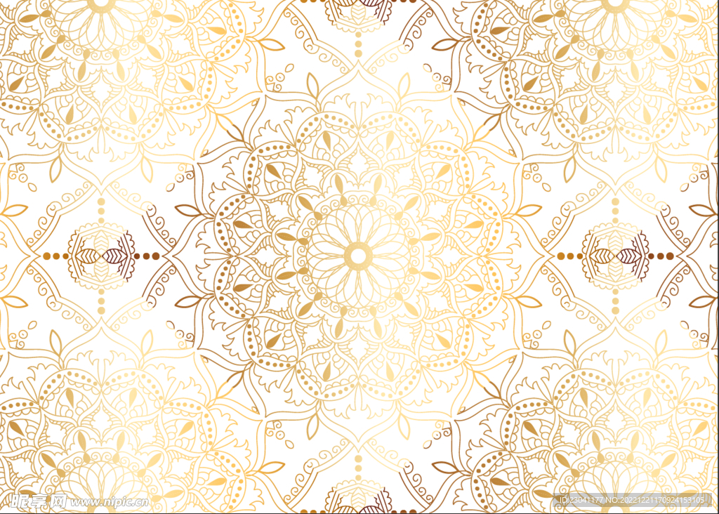 民族风几何图案圆