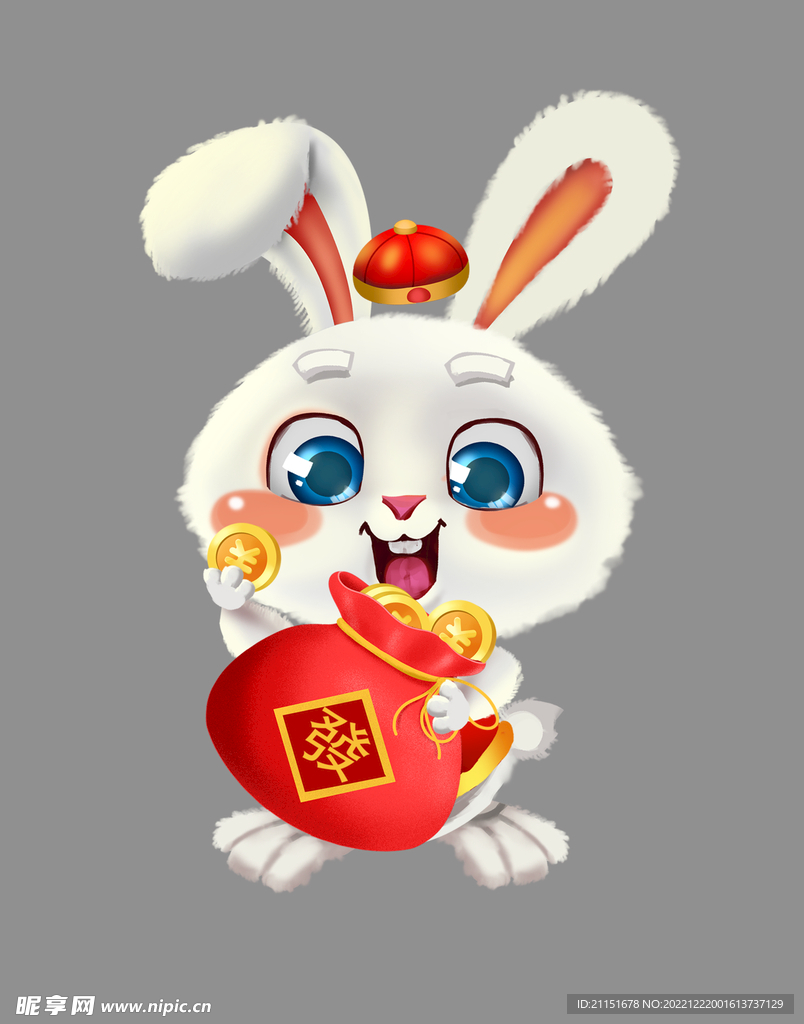 兔年发财兔