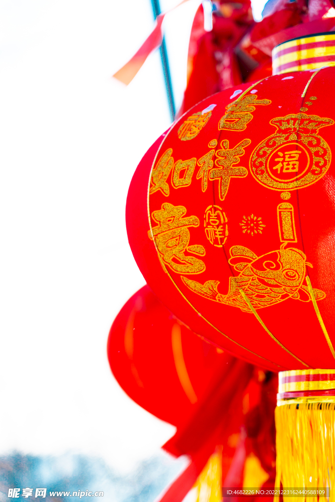 辽宁抚顺高尔山红灯笼吉祥如意