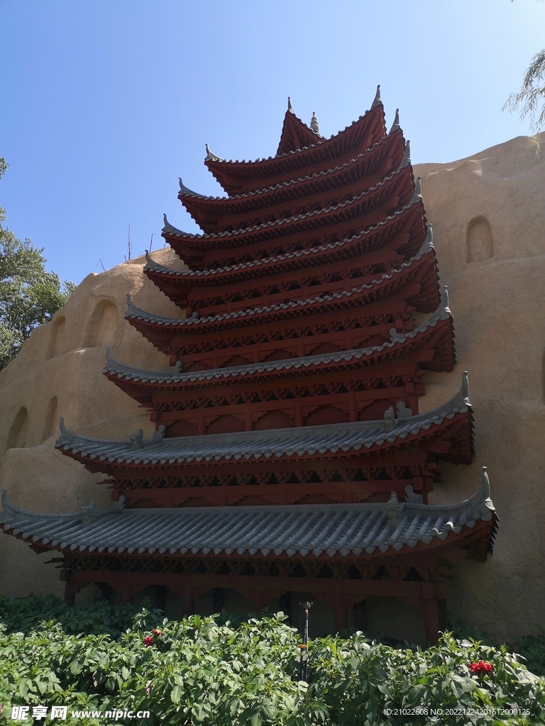 古楼古塔风景素材摄影