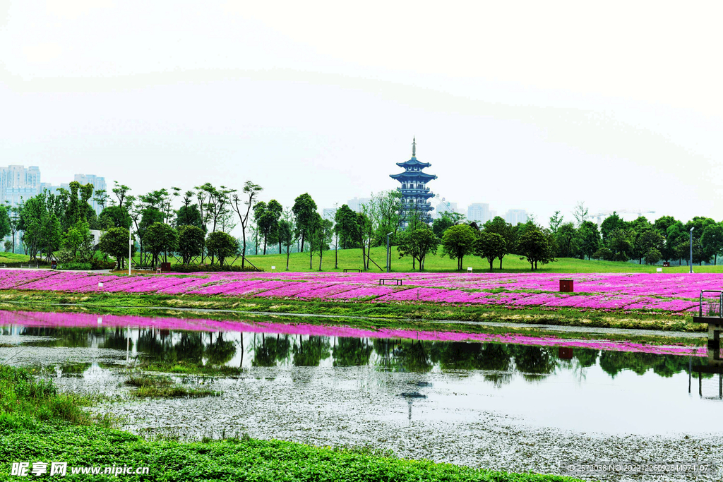湖南长沙洋湖湿地公园