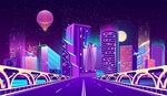 科幻城市剪影