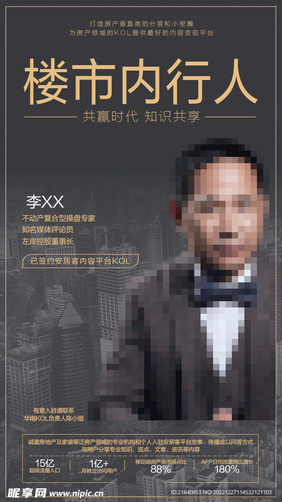 房地产KOL海报