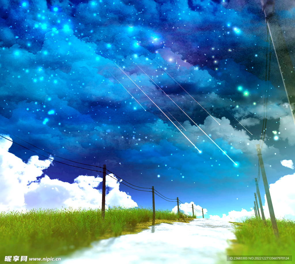 卡通动漫风景图