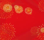 红色  烟花 底图
