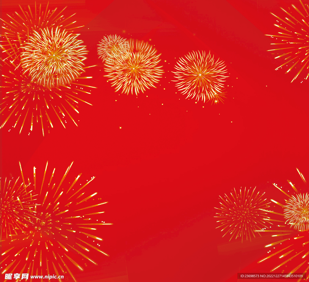 红色  烟花 底图