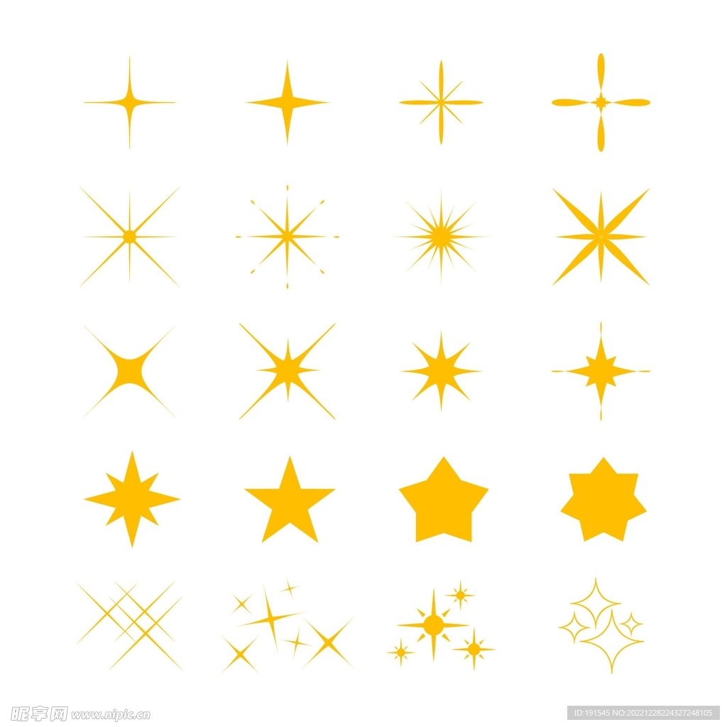 卡通星星矢量图标