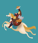 古风人物 骑马捧糕点