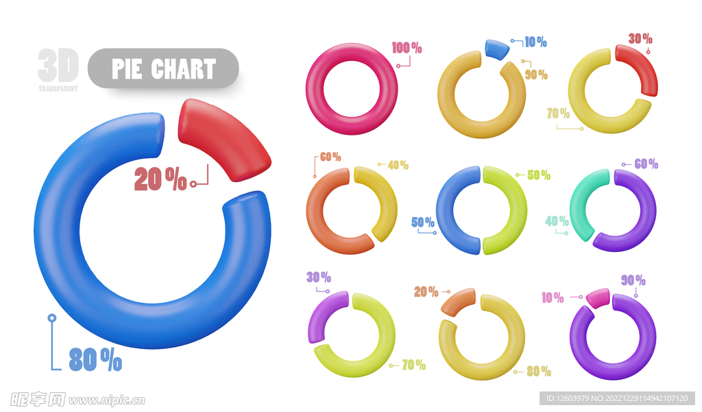 多彩数据信息图表