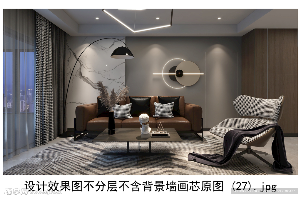 装饰画效果图 背景墙客厅 高清