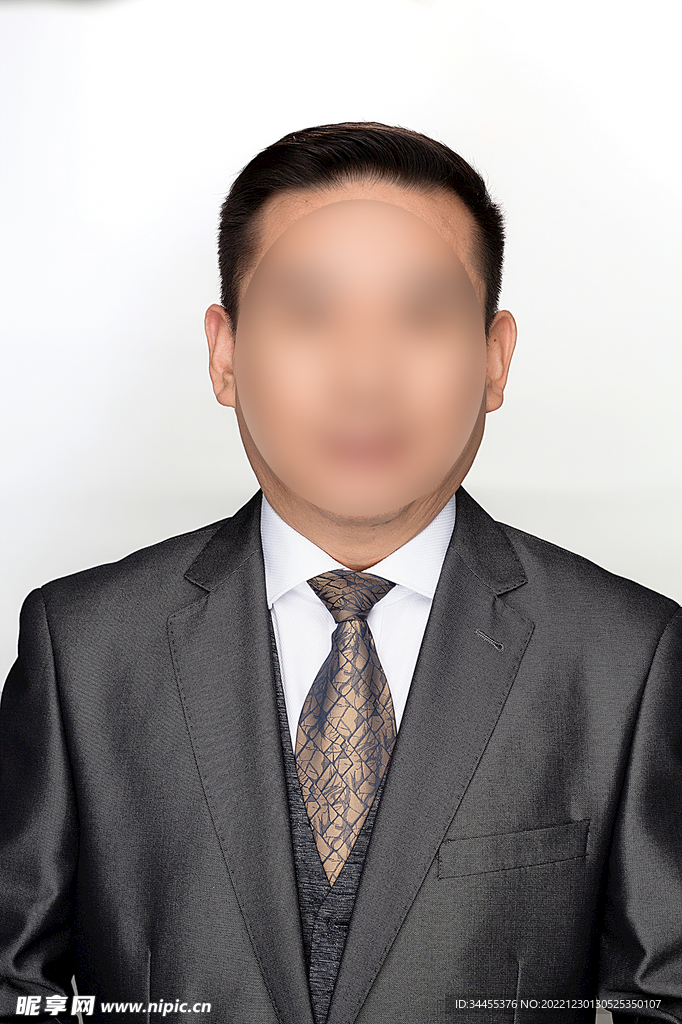 西装证件照模板