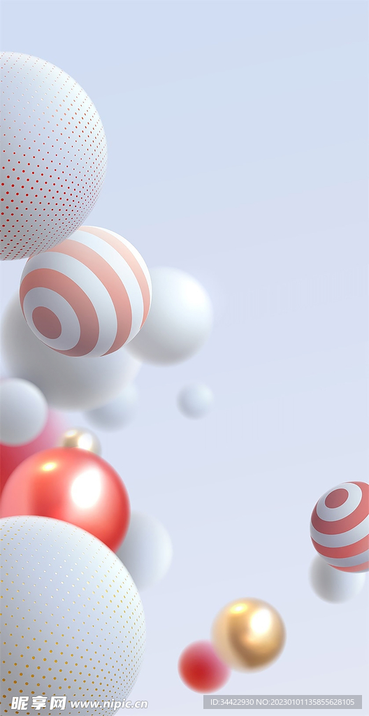 彩色球体背景