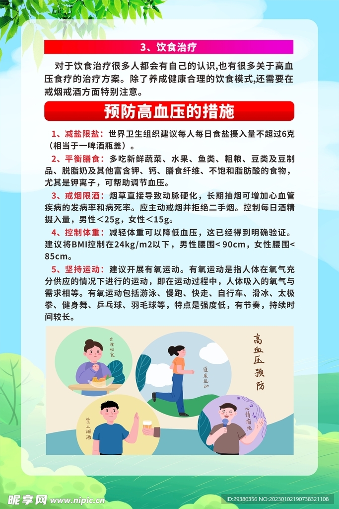 预防高血压知识展板