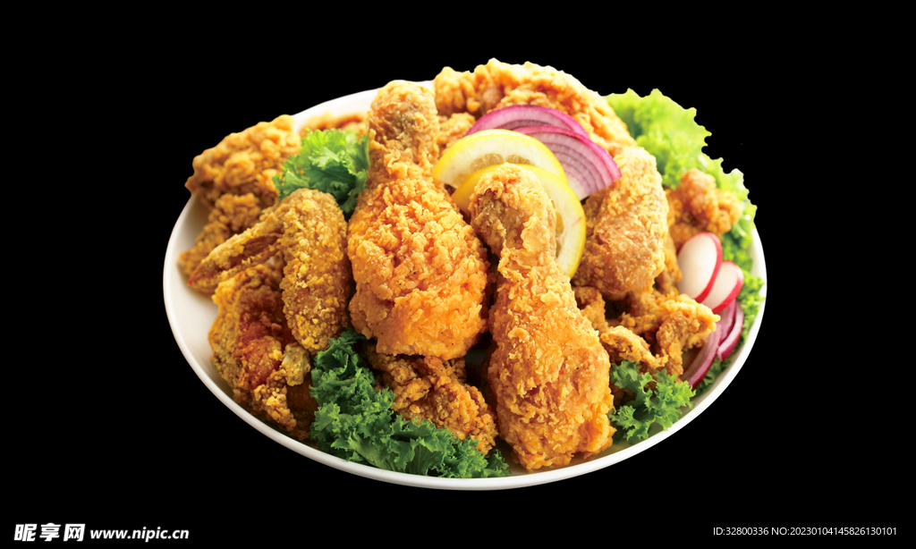 韩式炸鸡 炸鸡腿 拼盘