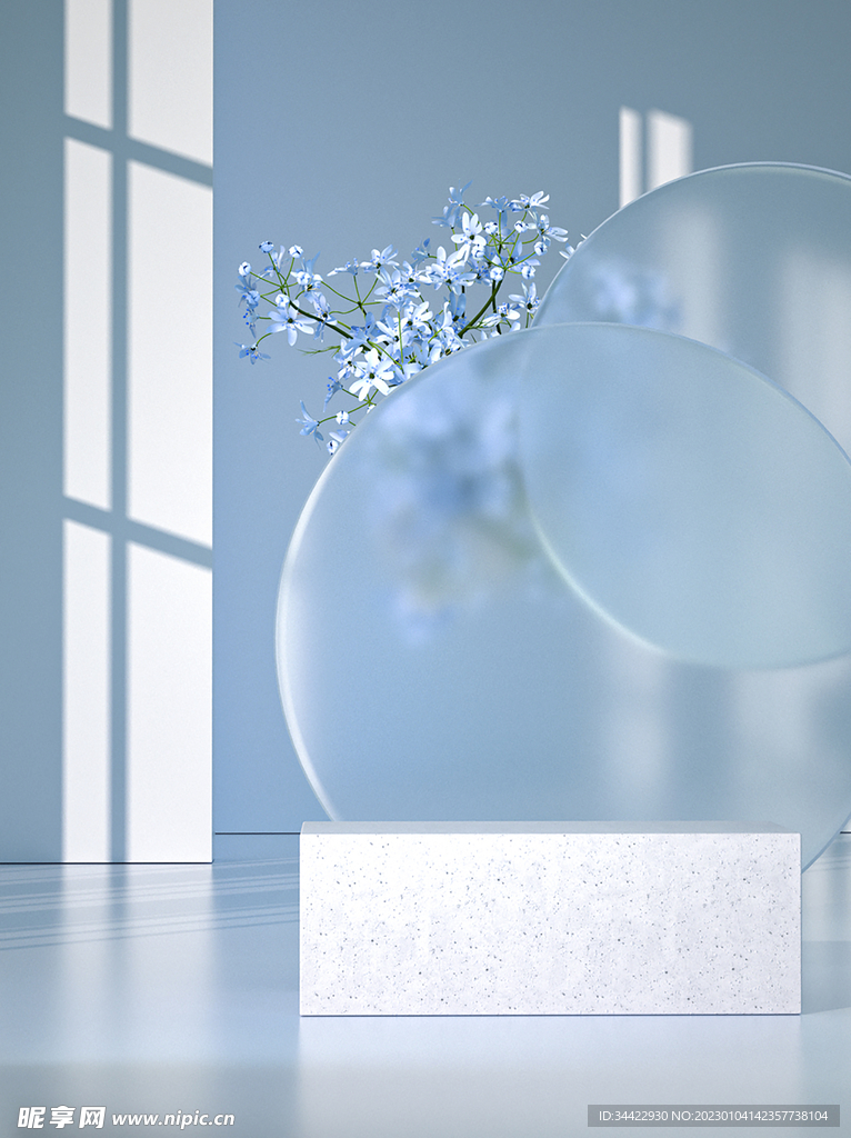 小清新蓝色背景