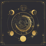 月相月轮塔罗牌背景星座神秘测试