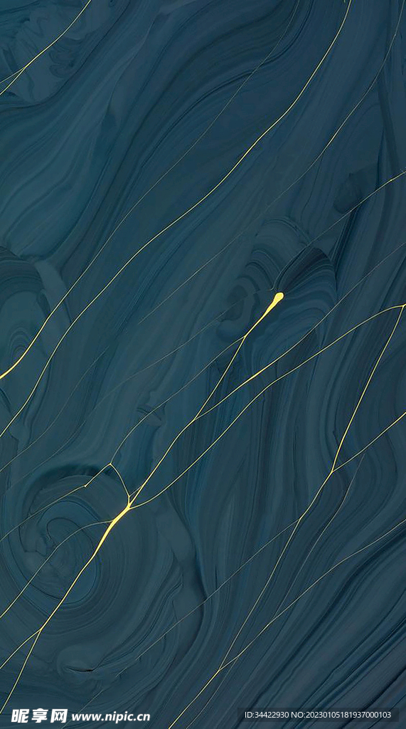 深蓝色流体大理石底纹
