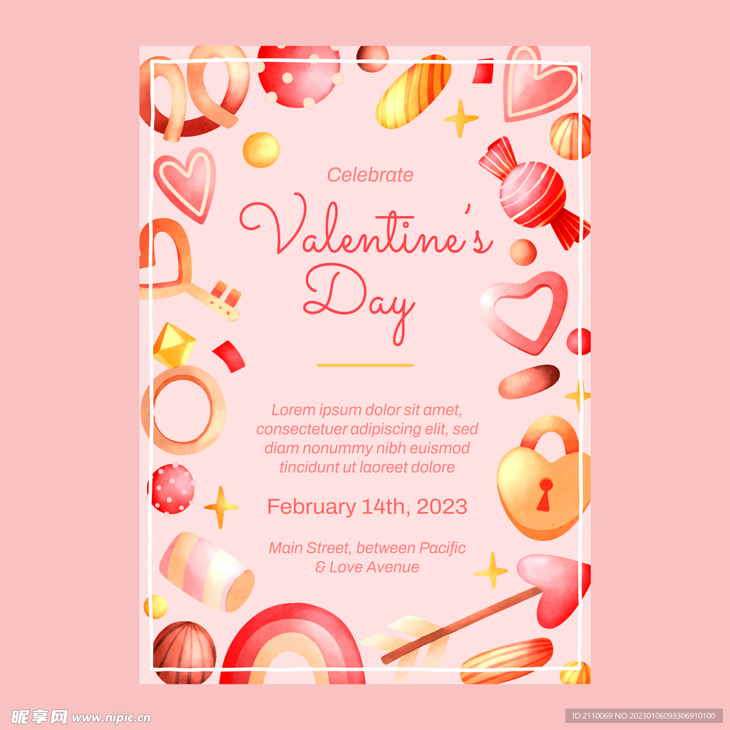 情人节甜蜜海报