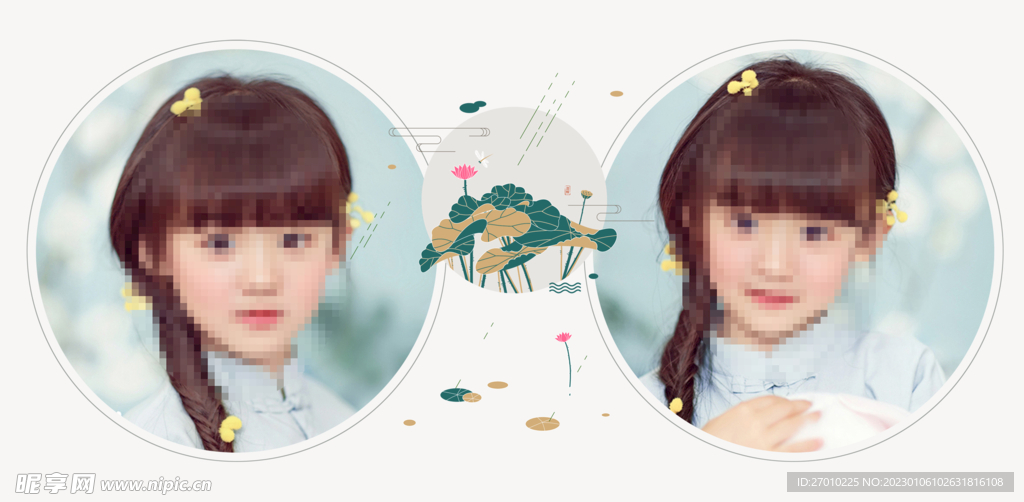 古风 儿童 版面