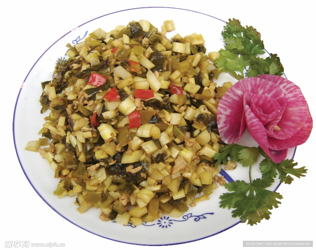 小笋酸菜炒肉沫