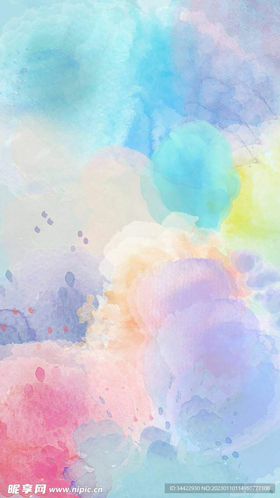 水彩渐变背景