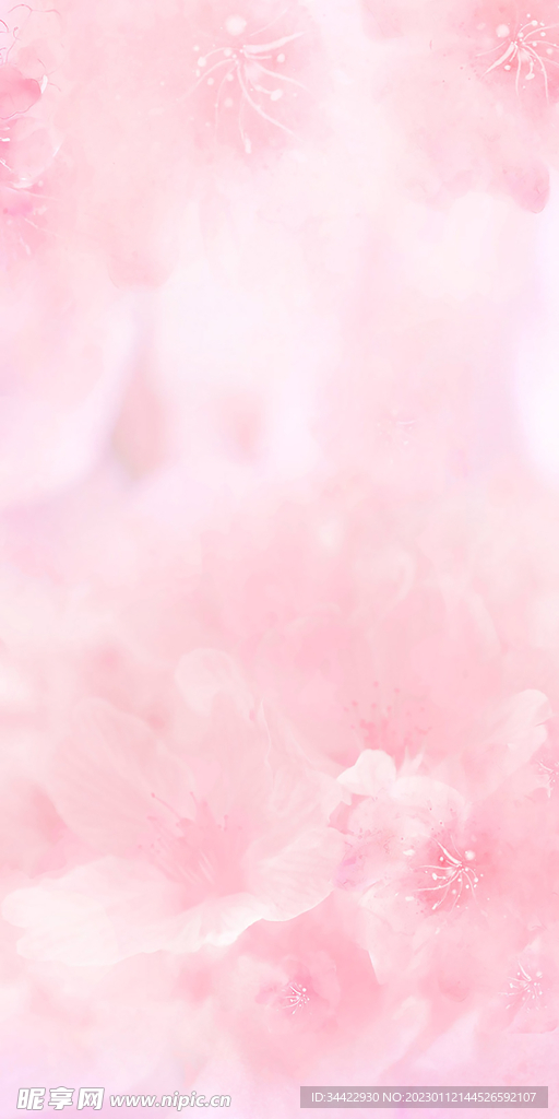 浪漫樱花背景